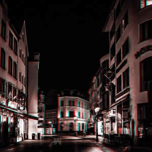 3D-Fotografie in Rot/Cyan - Bonn(e) Nuit IV