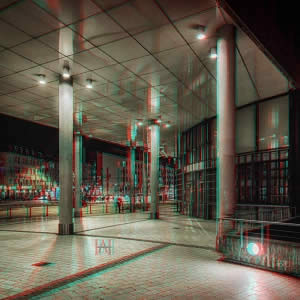 3D-Fotografie in Rot/Cyan - Bonn(e) Nuit V