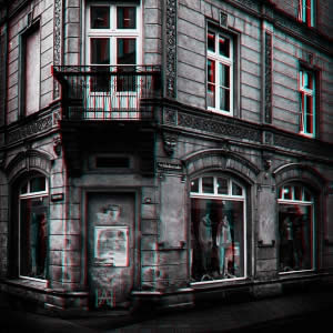 3D-Fotografie in Rot/Cyan - Verblichener Glanz I