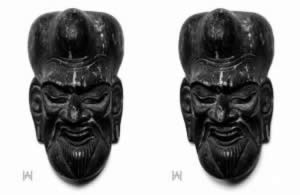 Stereofotografie Side-by-Side - Asiatische Maske